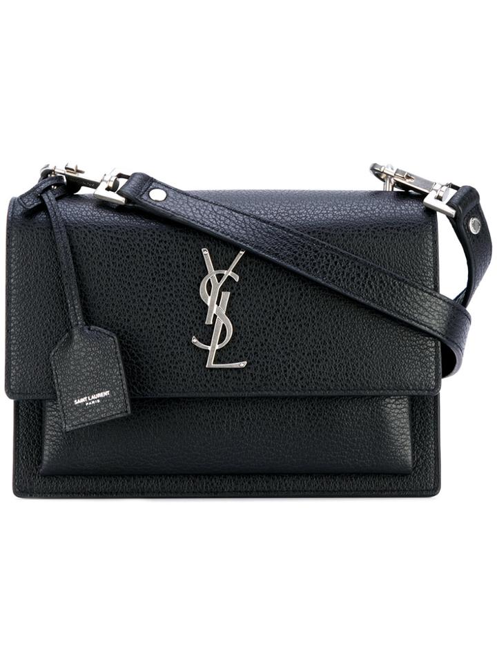 Saint Laurent Monogram Shoulder Bag - Black