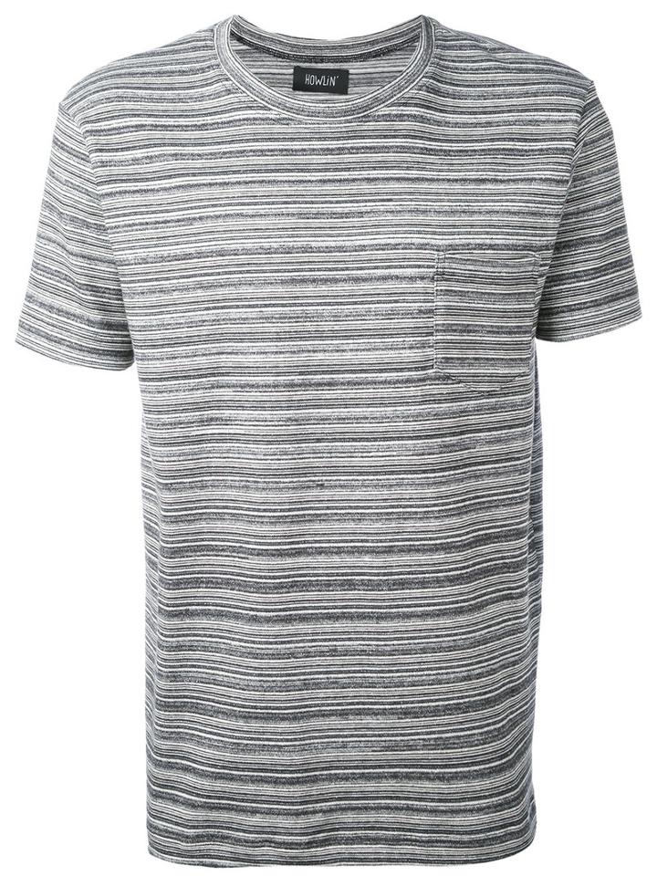 Howlin' - Striped T-shirt - Men - Cotton - Xl, Grey, Cotton