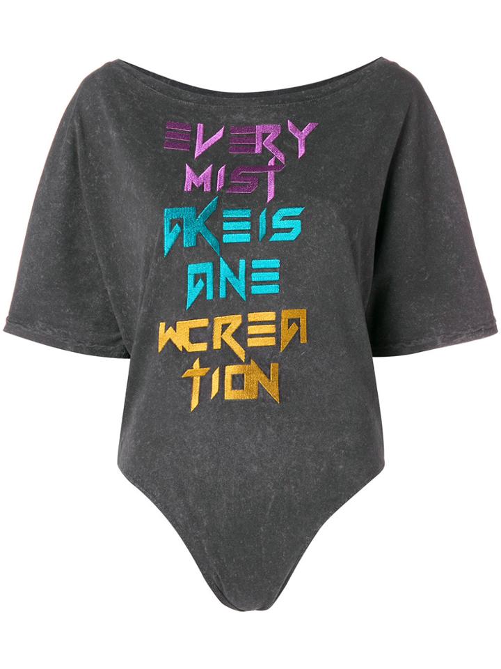 Circus Hotel Every Mist Bodysuit - Grey
