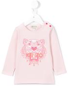 Kenzo Kids - 'tiger' T-shirt - Kids - Cotton/spandex/elastane - 9 Mth, Infant Girl's, Pink/purple