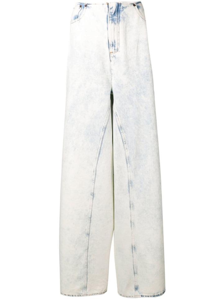 Mm6 Maison Margiela Oversized Wide-leg Jeans - Blue