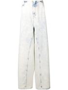 Mm6 Maison Margiela Oversized Wide-leg Jeans - Blue