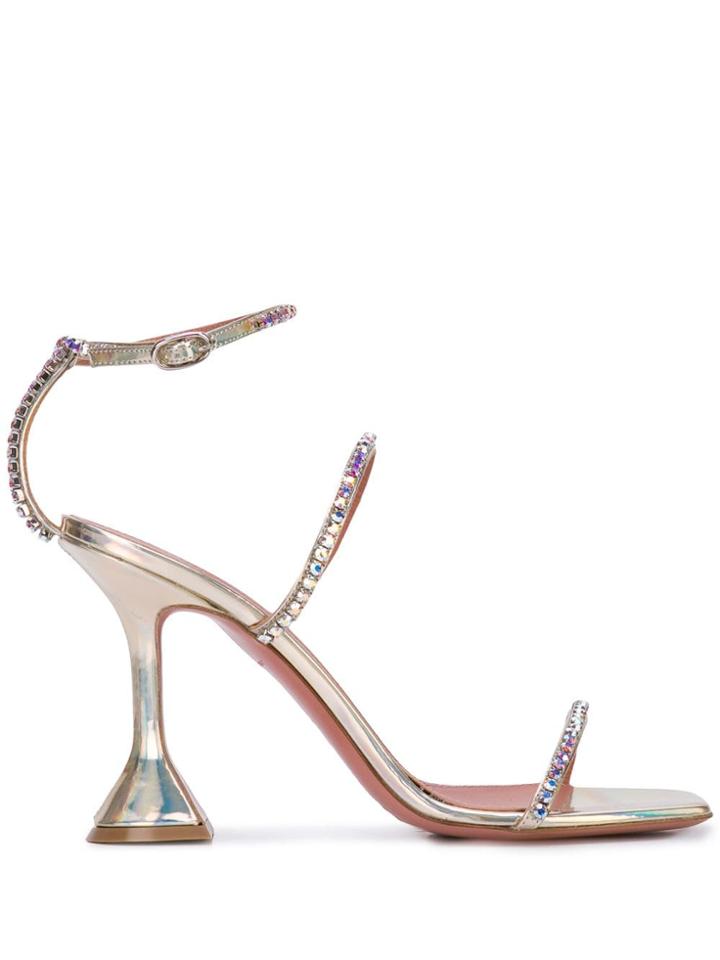 Amina Muaddi Gilda Sandals - Gold