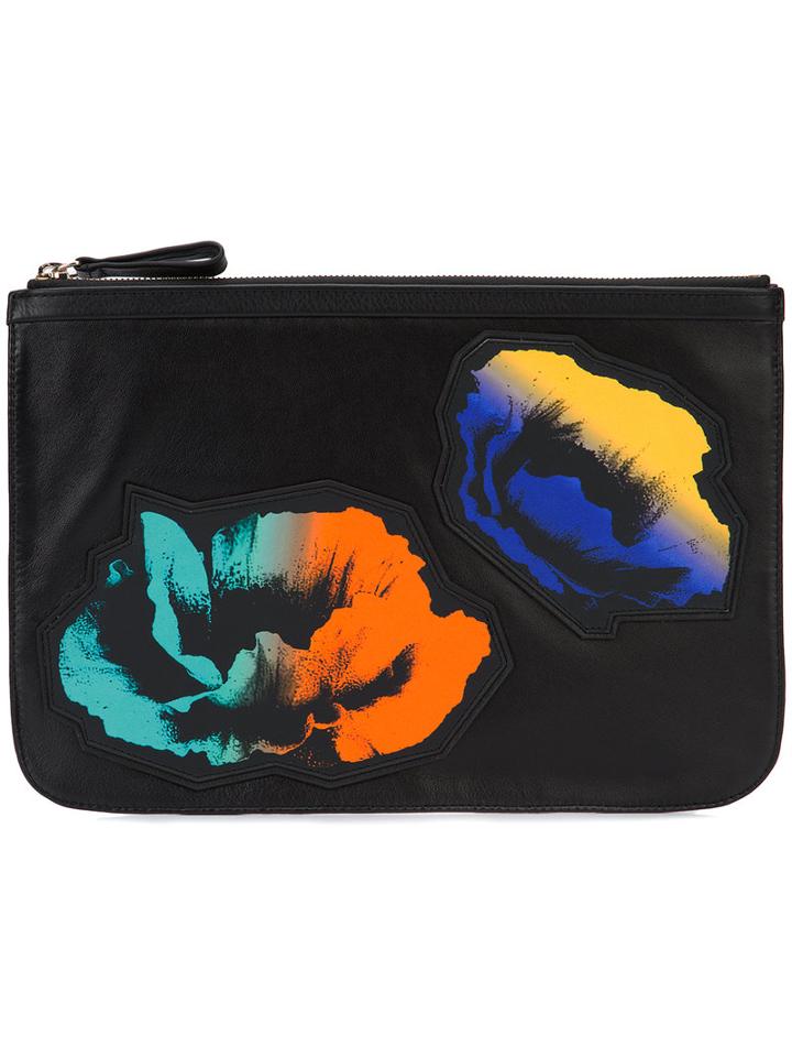 Pierre Hardy - Poppy Clutch - Women - Lamb Skin - One Size, Black, Lamb Skin