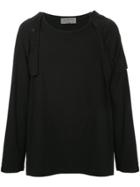 Yohji Yamamoto Detachable Sleeve T-shirt - Black