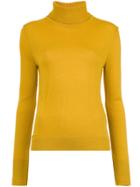 Nk Turtle Neck Knit Blouse - Yellow & Orange