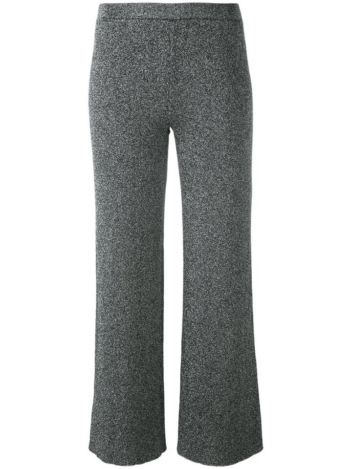 Missoni - Wide Leg Cropped Trousers - Women - Polyester/rayon/viscose - 38, Black, Polyester/rayon/viscose
