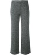 Missoni - Wide Leg Cropped Trousers - Women - Polyester/rayon/viscose - 38, Black, Polyester/rayon/viscose