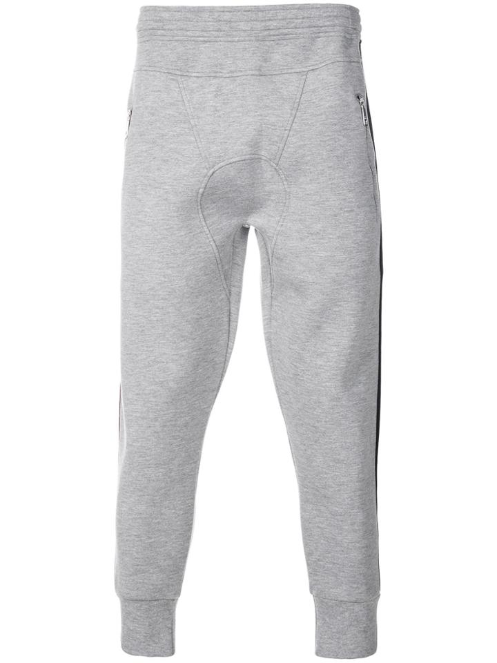 Neil Barrett Striped Track Trousers - Grey