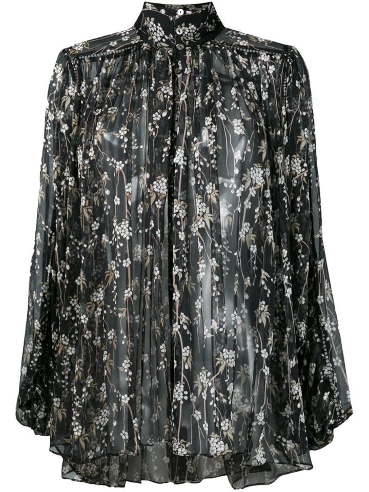 Zimmermann 'sakura' Floral Print Blouse, Women's, Size: 1, Black, Silk