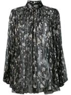 Zimmermann 'sakura' Floral Print Blouse, Women's, Size: 1, Black, Silk