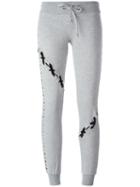 Philipp Plein 'lutherie' Track Pants, Women's, Size: Medium, Grey, Cotton