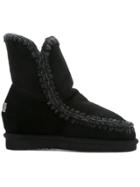 Mou Eskimo Inner Wedge Boots - Black