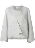 Enföld Cropped Wrap Jacket - Grey
