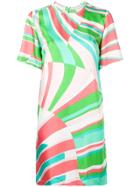 Emilio Pucci Colour Block T-shirt Dress - Green