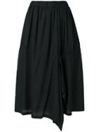 Y-3 Drawstring Detail Midi Skirt - Black