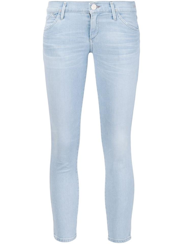 Goldsign Light Wash Skinny Jeans, Women's, Size: 30, Blue, Cotton/polyurethane