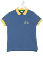 Fendi Kids - Teen Bag Bugs Polo Shirt - Kids - Cotton - 14 Yrs, Blue