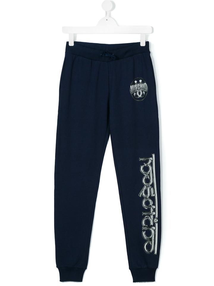 Moschino Kids - Teen Track Trousers - Kids - Cotton - 14 Yrs, Boy's, Blue