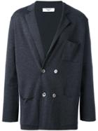 Fashion Clinic Timeless Double Breasted Cardigan - Grey