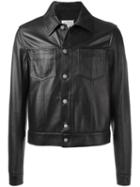 Maison Margiela Classic Leather Jacket, Men's, Size: 50, Brown, Cotton/sheep Skin/shearling/viscose