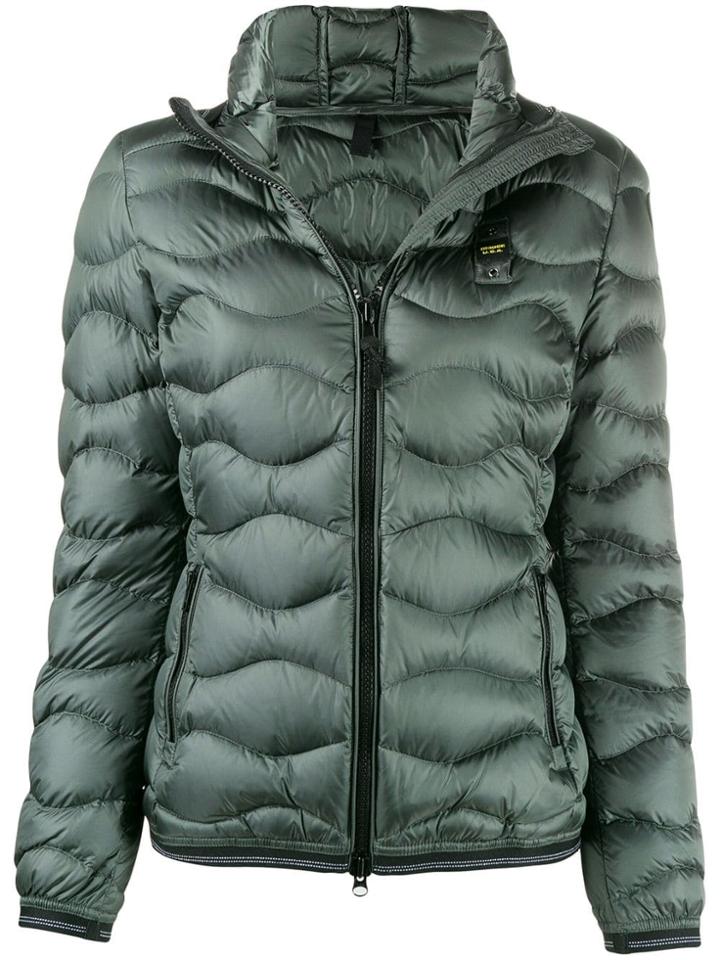 Blauer Hooded Padded Jacket - Green