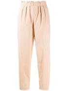 Guardaroba Loose Fit Cropped Trousers - Neutrals