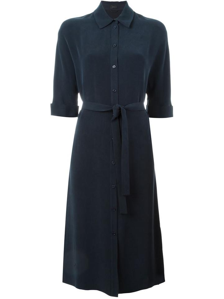 Joseph Belted Shirt Dress