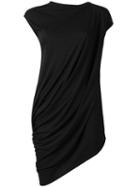 Rick Owens Lilies Asymmetric Sleeveless T-shirt, Women's, Size: 40, Black, Cotton/viscose/nylon
