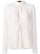 Stella Mccartney Ruffle Lace Placket Shirt - Neutrals