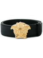 Versace Palazzo Belt With Medusa Buckle - Black