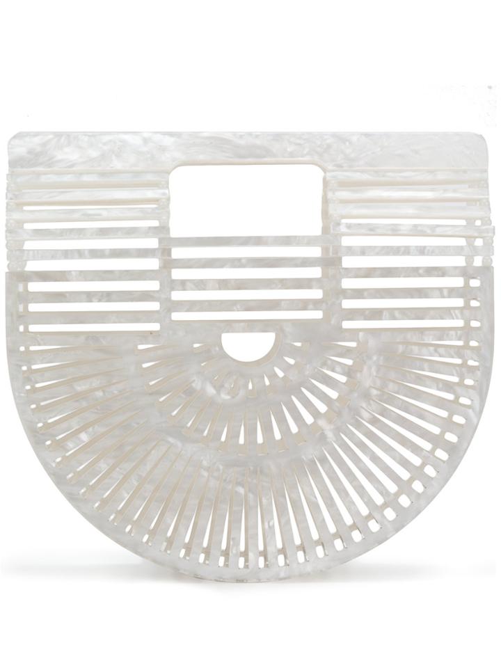 Cult Gaia Arc Clutch - White