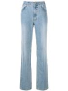 We11done Straight Cut Denim Jeans - Blue