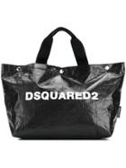 Dsquared2 Logo Printed Tote Bag Small - Black