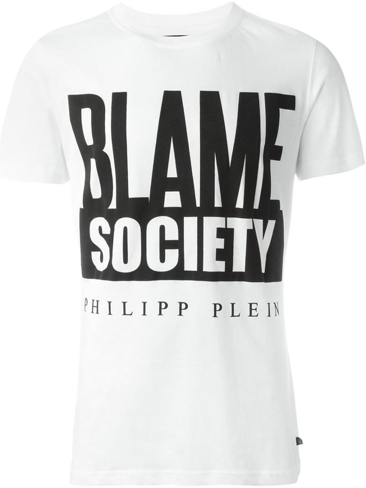 Philipp Plein 'blame Society Print T-shirt