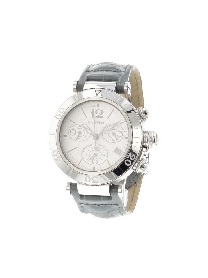 Cartier 'pasha Chronograph' Analog Watch, Adult Unisex, Stainless Steel