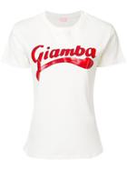 Giamba Logo Print T-shirt - White