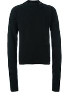 Hood By Air Collar Logo Jumper, Men's, Size: Large, Black, Cashmere/wool