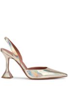 Amina Muaddi Holli Sling Pumps - Gold