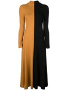Rosetta Getty Colour Block Knitted Dress - Yellow