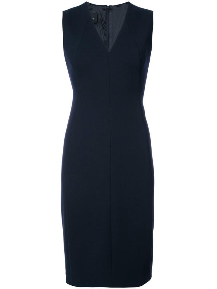Akris V-neck Dress - Blue
