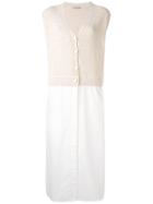Nehera V-neck Cardi Dress - White