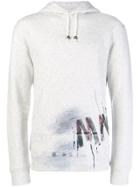 Mr & Mrs Italy Graffiti Print Hoodie - Grey