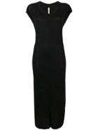 Raquel Allegra Long Round Neck Dress - Black