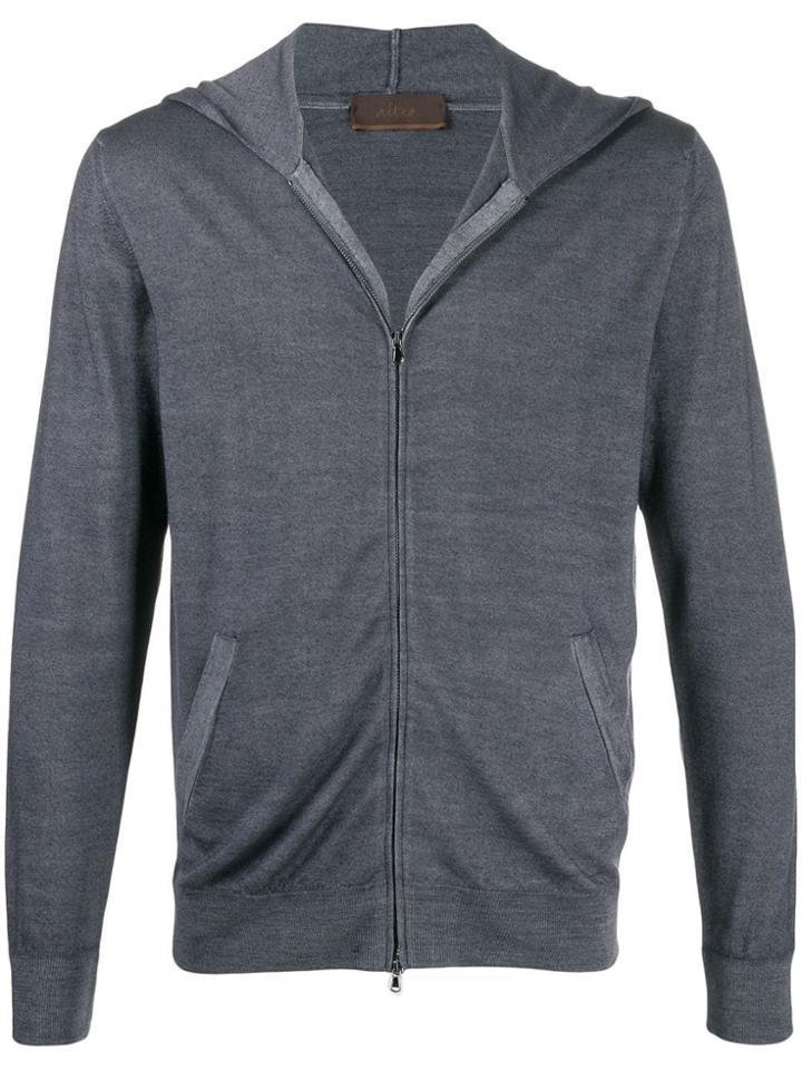 Altea Fine Knit Hoodie - Grey