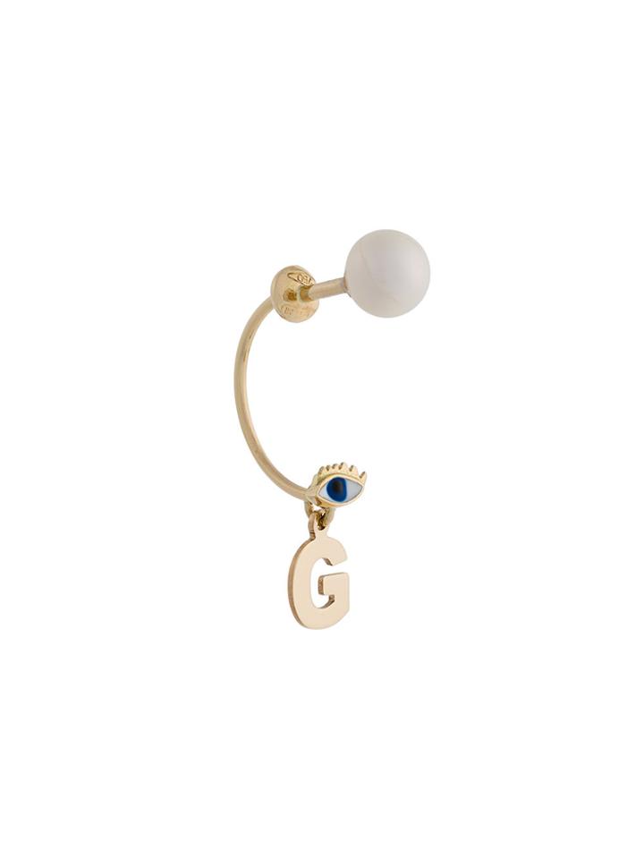 Delfina Delettrez Eyes Piercing Earring - Metallic
