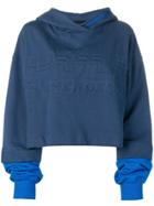 House Of Holland Oversized Logo Hoodie - Blue