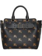 Burberry The Small Equestrian Knight Leather Belt Bag - Black
