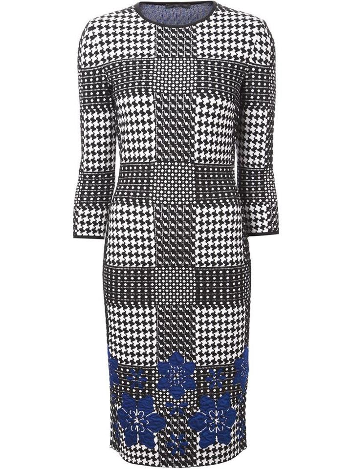 Alexander Mcqueen Fit Knit Print Dress