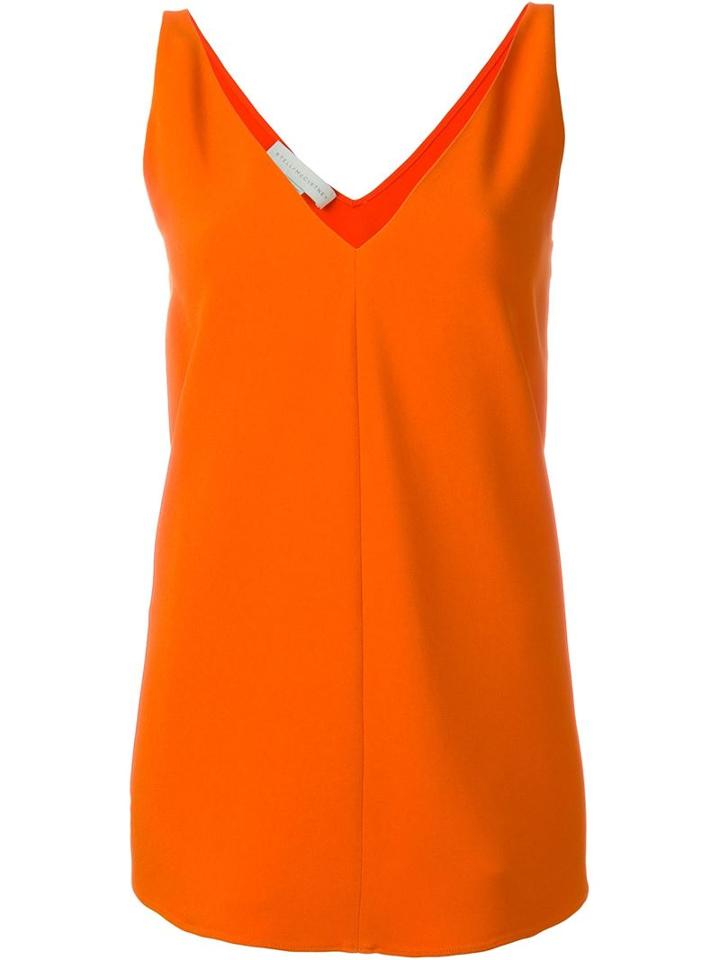 Stella Mccartney 'sutton' Top, Women's, Size: 40, Yellow/orange, Viscose/acetate/spandex/elastane